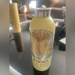 Vintage Vtg Crabtree Evelyn Jojoba Talcum Powder 3.5 OZ Full